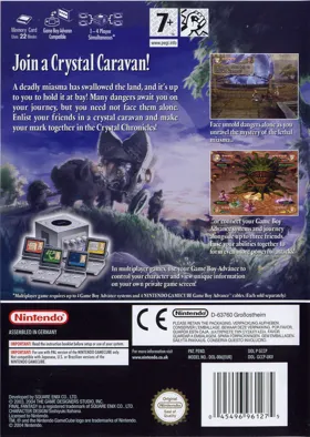 Final Fantasy - Crystal Chronicles box cover back